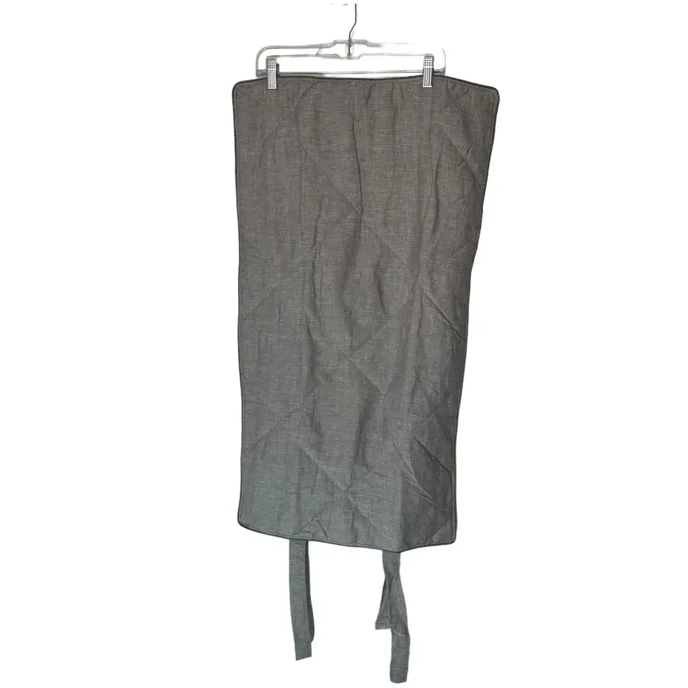 Pottery Barn Gray Home‎ Decor Linen Cotton Silk Quilted King Pillow Sham Cover